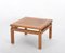 Coffee Table in Oak and Brass by Tommaso Barbi, Italy, 1970s 16