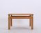 Coffee Table in Oak and Brass by Tommaso Barbi, Italy, 1970s 15