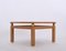 Coffee Table in Oak and Brass by Tommaso Barbi, Italy, 1970s, Image 8