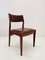 Danish Modern Teak and Leather Dining Chair by Johannes Andersen, 1960s 2