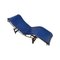 Chaise Lounge in Blue Leather in the style Le Corbusier, 1990s 4