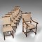 Englische Esszimmerstühle aus Nussholz, 1910er, 8 . Set 11