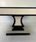 Italian Art Deco Style Parchment, Black Lacquer and Maple Square Dining Table, 1980s 8