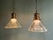 Holophane Pendant Lights in Grooved Glass, 1920s, Set of 2 15