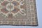 Vintage Tan Faded Oshak Rug 8