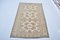 Vintage Tan Faded Oshak Rug, Image 1