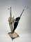 Liberty Umbrella Holder in Pink Marble and Silver Metal, 1920s, Image 4