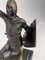 Enrico Butti, Bronze and Marble Statuette Warrior of Legnano, 1890s, Bronze & Marble 6