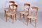 Biedermeier Walnut Chairs, Czechia, 1830s, Set of 4 7