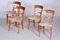 Biedermeier Walnut Chairs, Czechia, 1830s, Set of 4, Image 7