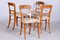Biedermeier Walnut Chairs, Czechia, 1830s, Set of 4 2