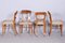 Biedermeier Walnut Chairs, Czechia, 1830s, Set of 4 9