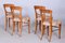 Biedermeier Walnut Chairs, Czechia, 1830s, Set of 4 6