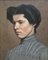 Fernand Bovy, Portrait de Jeune Femme, Années 1920, Huile sur Toile, Encadrée 1