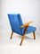 Ocean Blue Easy Chair attributed to Mieczyslaw Puchala, 1970s 10