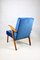 Ocean Blue Easy Chair attributed to Mieczyslaw Puchala, 1970s 8