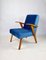 Ocean Blue Easy Chair attributed to Mieczyslaw Puchala, 1970s 5