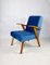 Ocean Blue Easy Chair attributed to Mieczyslaw Puchala, 1970s, Image 5