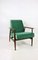 Vintage Green Fox Easy Chair, 1970s 1