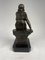 Escultura de mujer Art Déco de bronce y mármol, años 20, Imagen 6