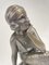 Art Deco Frauenskulptur aus Bronze & Marmor, 1920er 2