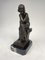 Escultura de mujer Art Déco de bronce y mármol, años 20, Imagen 8