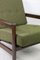 Vintage Sessel aus Olivgrünem Boucle, 1970er 3