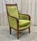 Antike Grüne Sessel aus Kirschholz, 1800er 5