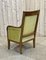 Antike Grüne Sessel aus Kirschholz, 1800er 6