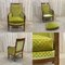 Antique Green Lounge Chairs in Cherrywood, 1800s 2