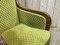Antique Green Lounge Chairs in Cherrywood, 1800s 12