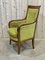 Antike Grüne Sessel aus Kirschholz, 1800er 7