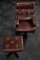 Mid-Century Scandinavian Modern Brown Leather Executive Swivel Chair & Ottoman, 1970s, Set of 2 6