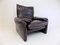 Leather Lounge Chair by Vico Magistretti for Cassina, 1960s, Image 4