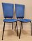 Mid-Century Italian Chairs in Green and Blue, 1970s, Set of 4 8