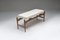 Italian Wooden Bench with Upholstered Seat, 1970s, Image 3