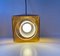Cubic Ceiling Lamp in Amber Glass from Orrefors, 1960s 5