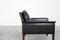 Modell 500 Sessel aus Palisander & gealtertem schwarzem Leder von Hans Olsen für CS Møbler, 2 . Set 9