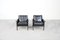 Model 500 Lounge Chairs in Rosewood & Aged Black Leather by Hans Olsen for CS Møbler, Set of 2 1