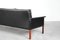 Sofa in Rosewood & Aged Black Leather by Hans Olsen for Cs Møbler, 1960s 6