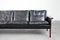 Sofa in Rosewood & Aged Black Leather by Hans Olsen for Cs Møbler, 1960s 8
