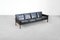 Sofa in Rosewood & Aged Black Leather by Hans Olsen for Cs Møbler, 1960s 1