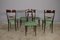 Dining Chairs with Green Seat, 1950, Set of 6 5
