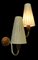 Vintage Wandleuchten aus Teak mit Lampenschirmen, 1960er, 2er Set 3
