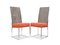 Chromed Steel and Rattan Dining Chairs by A. Milo Baughman for Thayer Coggin, 1970s, Set of 2, Image 1