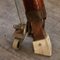 Vintage English Pommel Horse in Suede and Leather, 1950s 9