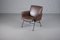 Vintage Lounge Chair in Brown Leather, 1950s 8