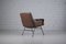 Vintage Lounge Chair in Brown Leather, 1950s, Image 7