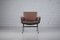 Vintage Sessel aus Braunem Leder, 1950er 1