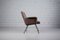 Vintage Sessel aus Braunem Leder, 1950er 5
